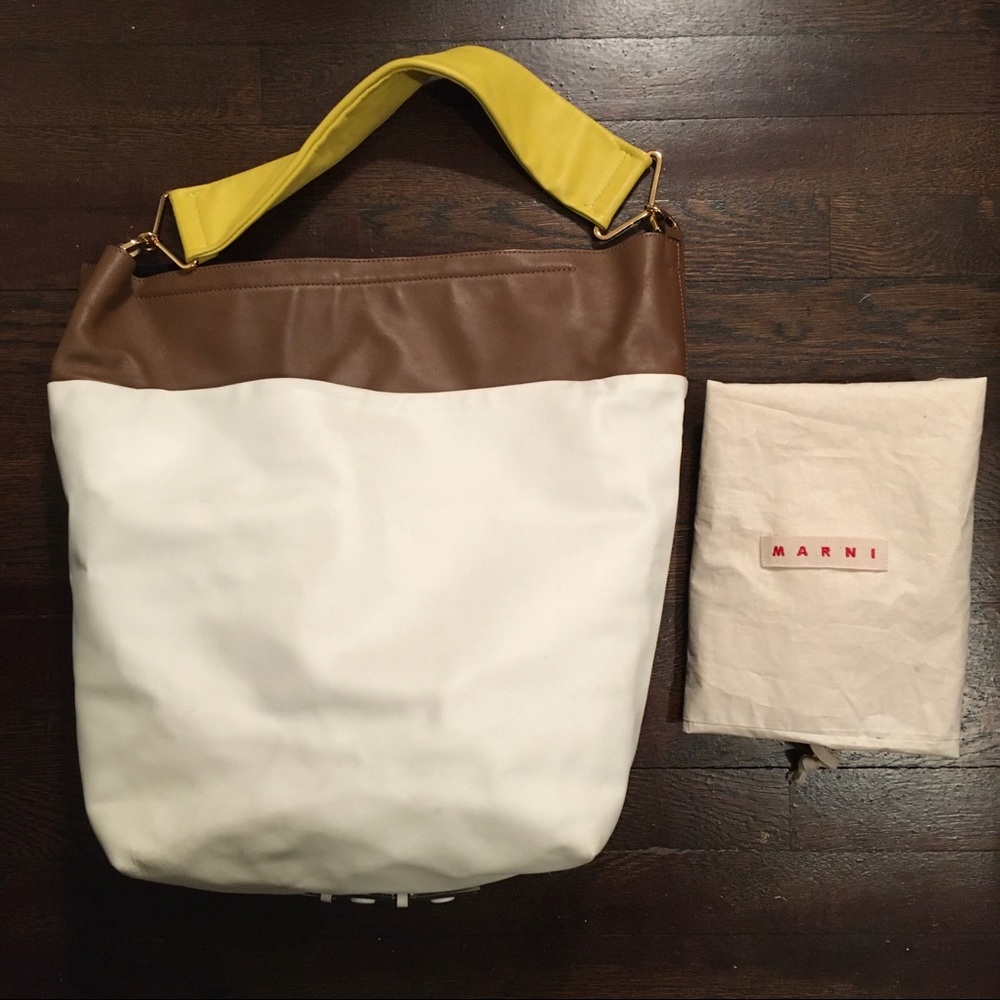 Marni Colorblock Maxi Strap Hobo Bag